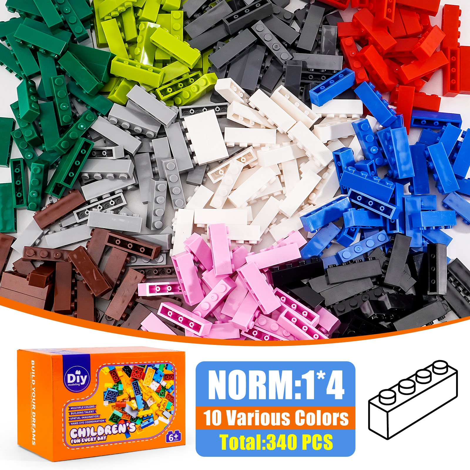 Bulk 1x1 Round and Square Plates Assortment | Multi-Color Lego Compatible Mosaic Pixel Art Bricks - 图片 5