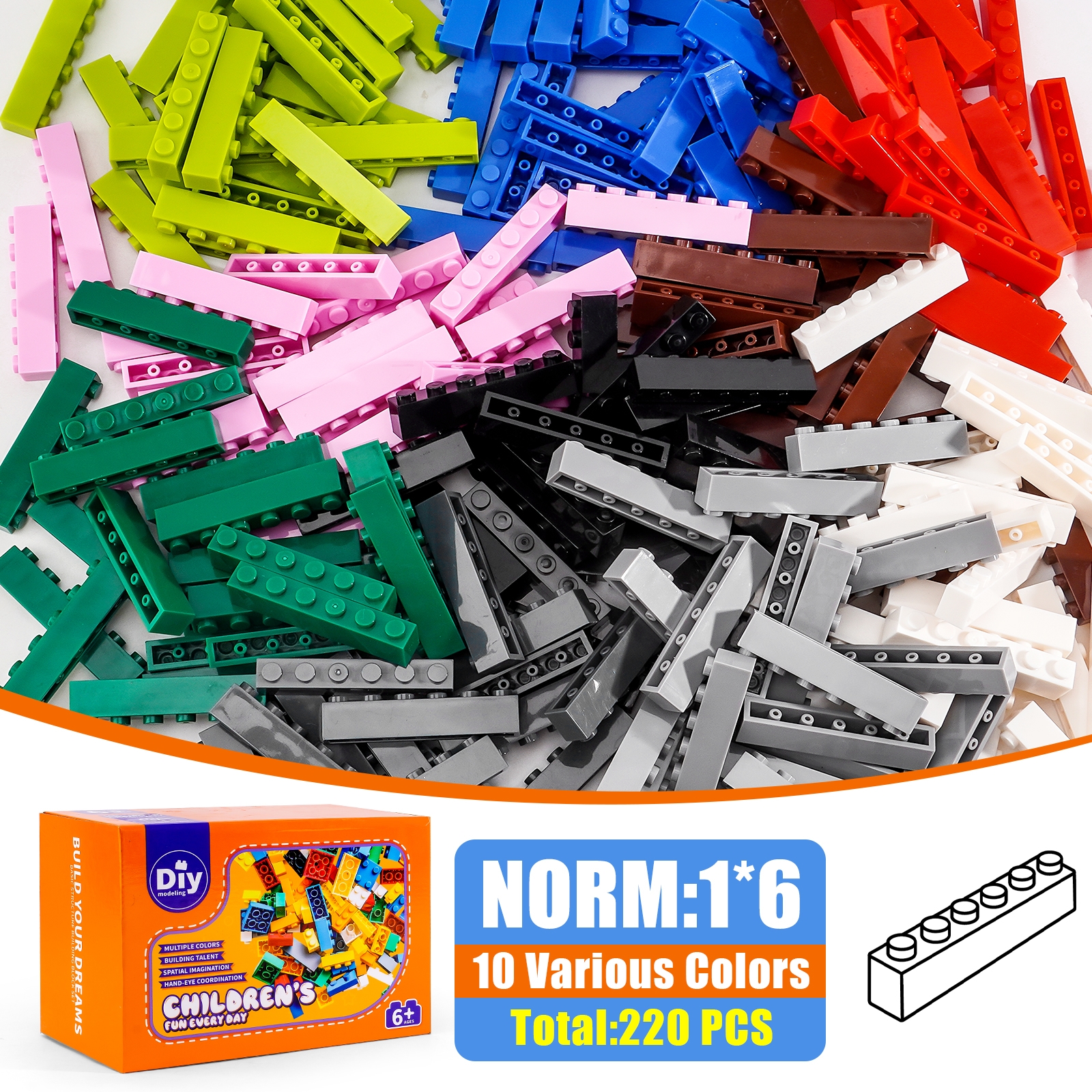 Bulk 1x1 Round and Square Plates Assortment | Multi-Color Lego Compatible Mosaic Pixel Art Bricks - 图片 6