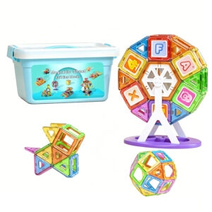 108 Pieces Educational Magnetic Building Blocks Set for OEM Wholesale