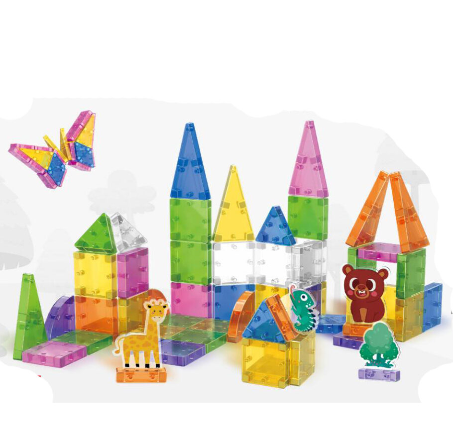 60 Pieces Premium Magnetic Block Toy Sets