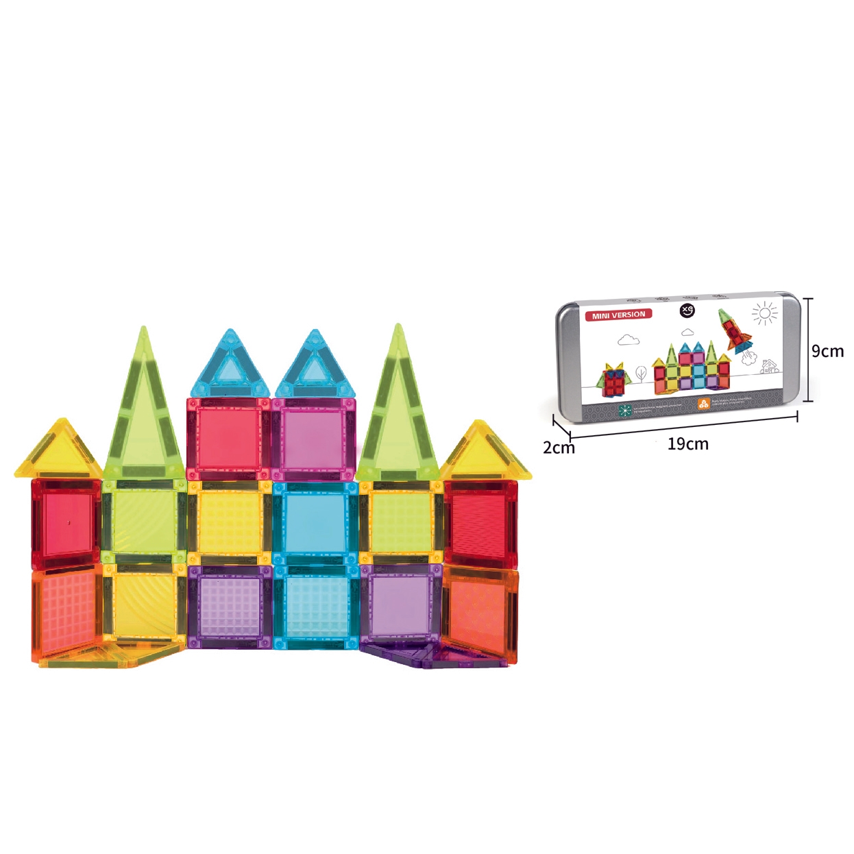 36 Pieces STEM Magnetic Tile Sets