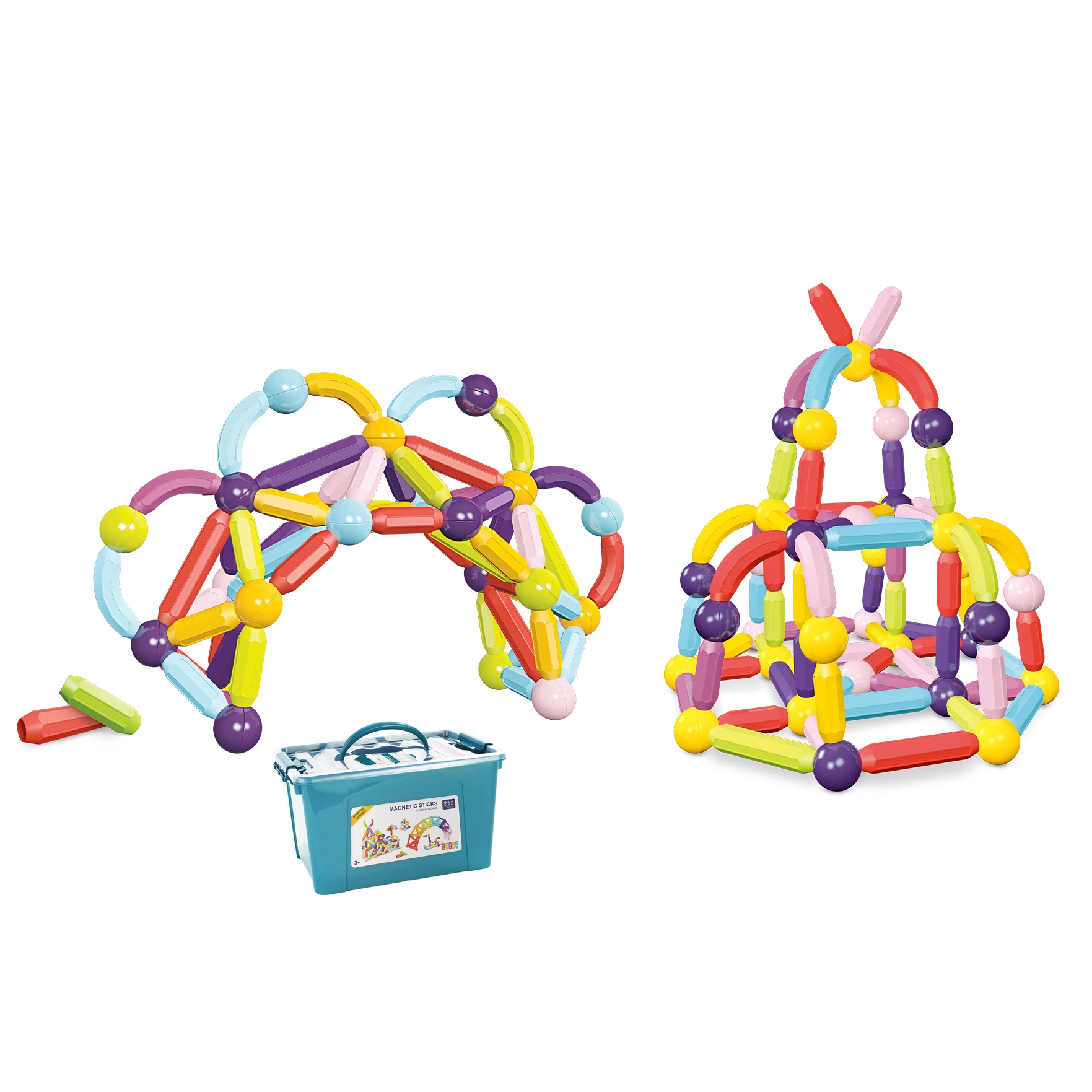 Magnetic Rods Building Kit Creative Construction Toy