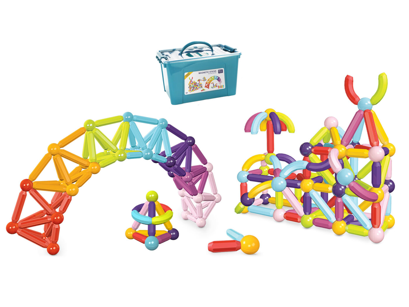 Magnetic Toy Sticks Set for Kids Educational Play