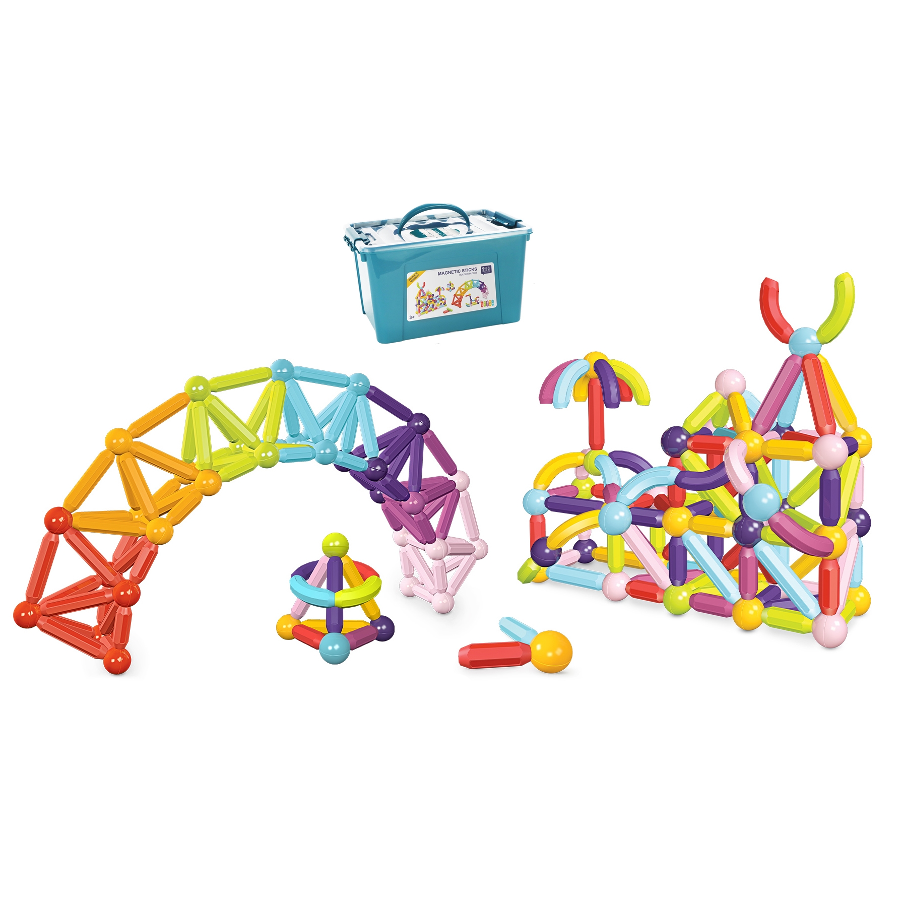 Magnetic Toy Sticks Set for Kids Educational Play
