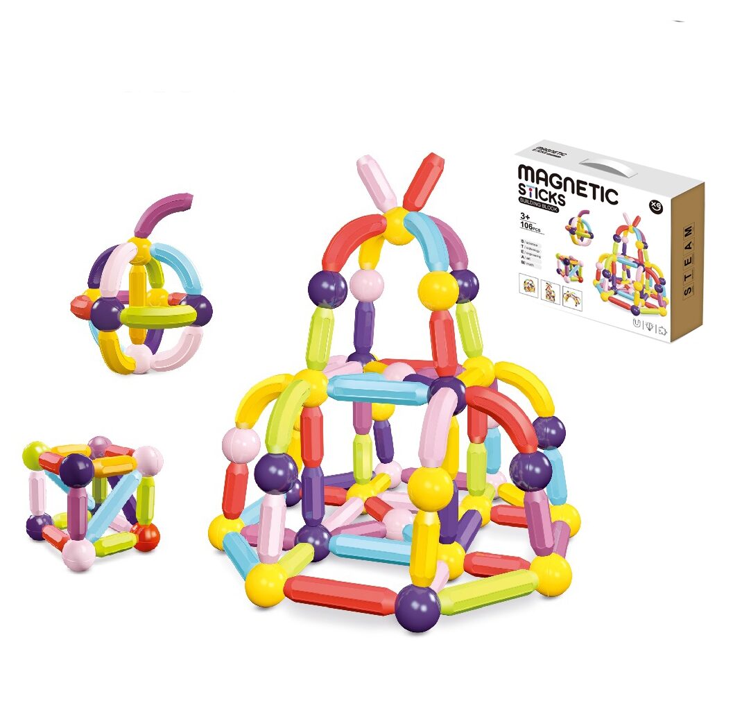 Kids Magnetic Stick Toy Set Safe Material
