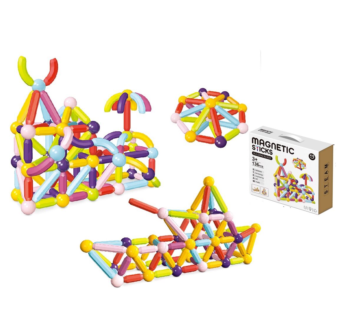 Magnetic Construction Kit for Kids Learning