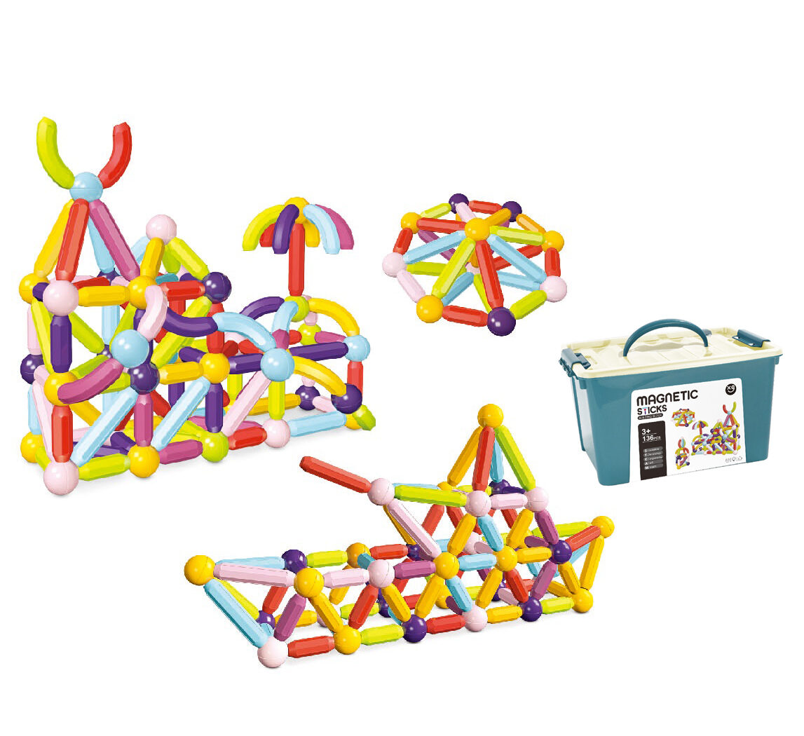 Magnetic STEM Toy Rod Set for School Use