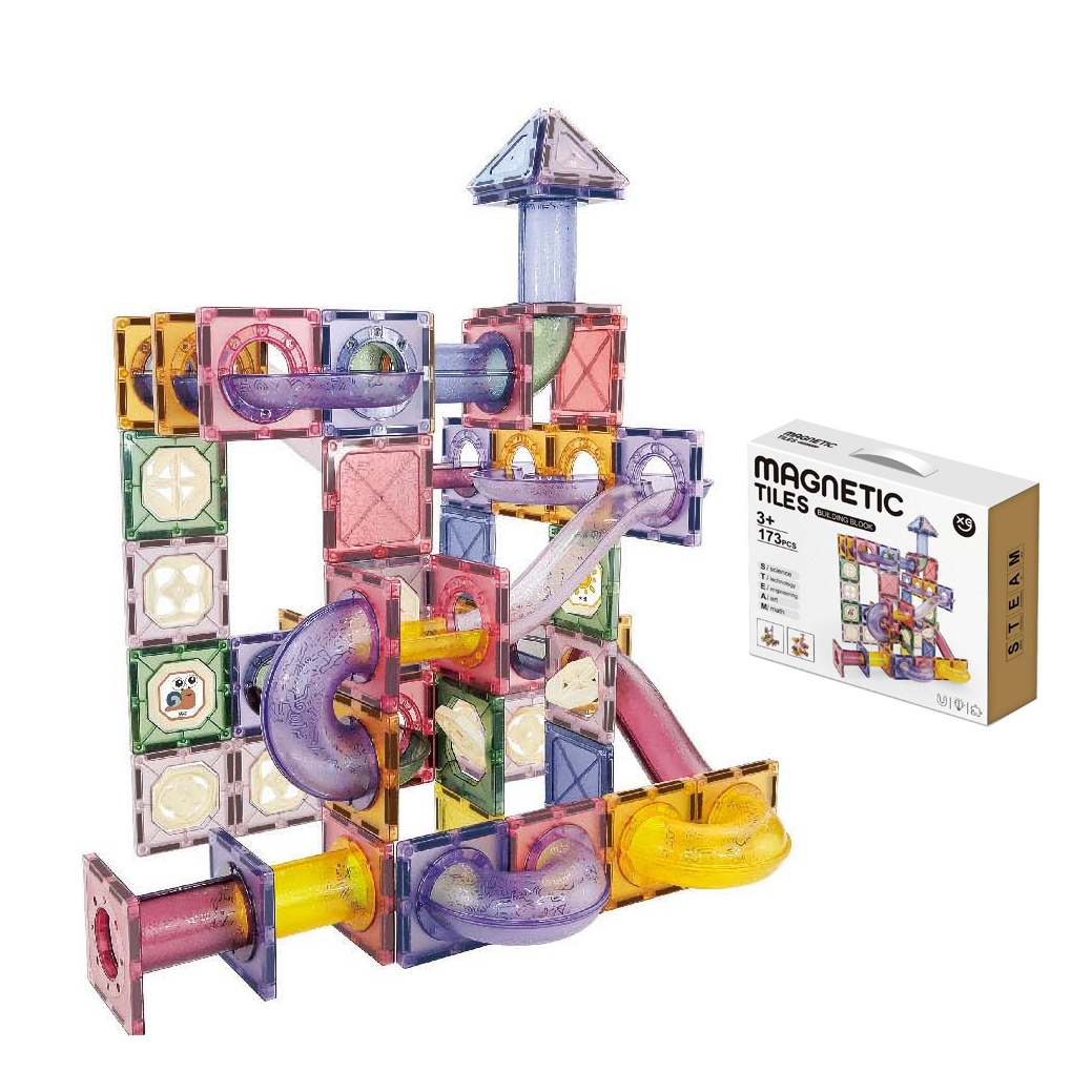 172 Pieces Creative Magnetic Marble Track Construction Set