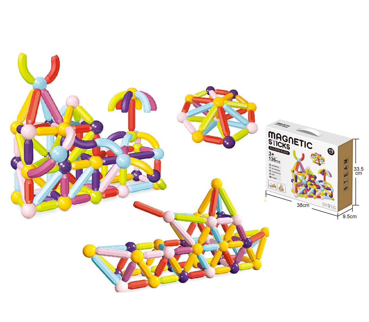 Bulk Magnetic Building Toys Set for Wholesale Market