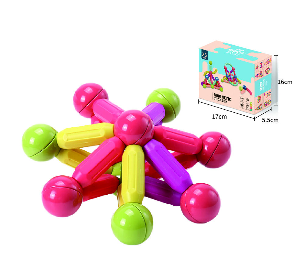 Magnetic Building Sticks and Balls Set for Kids STEM Learning