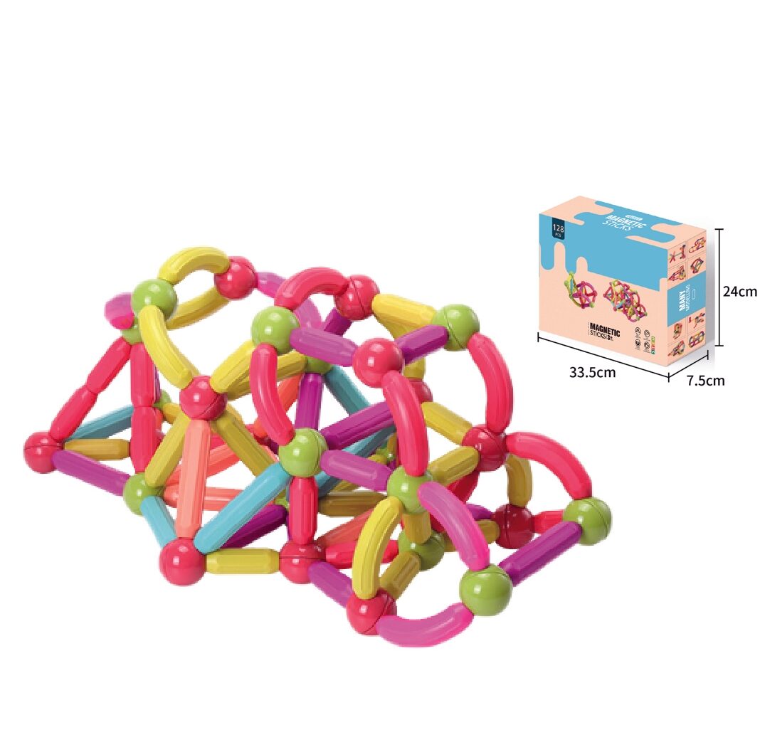 Kids Magnetic STEM Building Sticks Toy Set