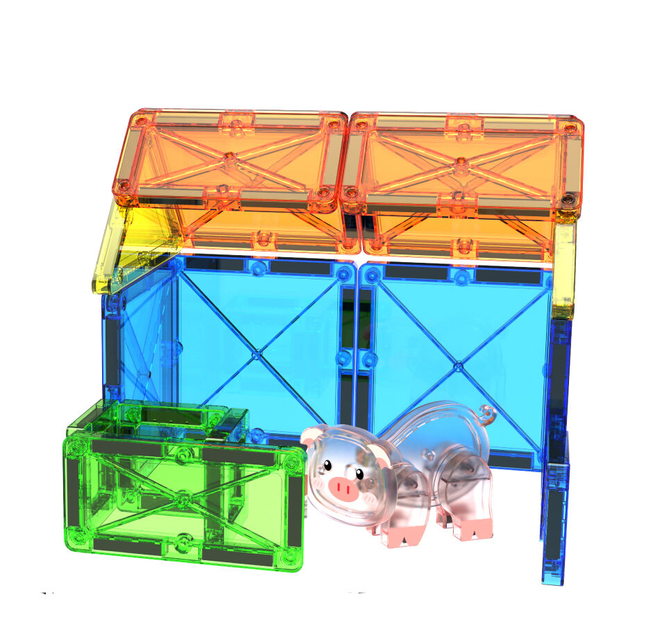 Little Pig Farm Magnetic Tiles