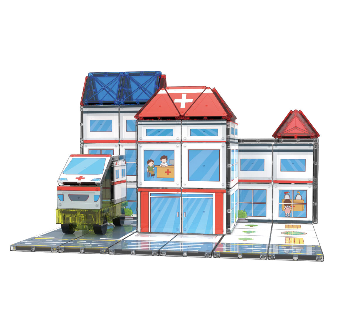 Little Hospital Magnetic Building Set