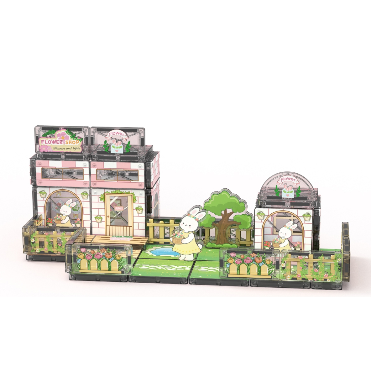 Little Flower Shop Magnetic Tiles