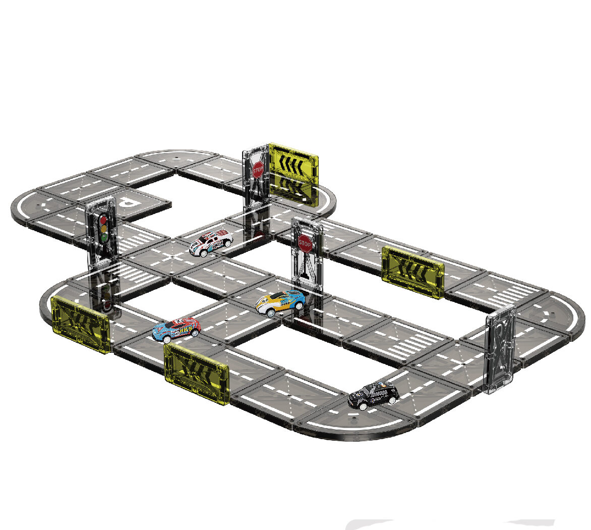 Construction Site Magnetic Tiles