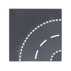 Curved Corner Street Baseplate Wholesale | Interlocking Brick City