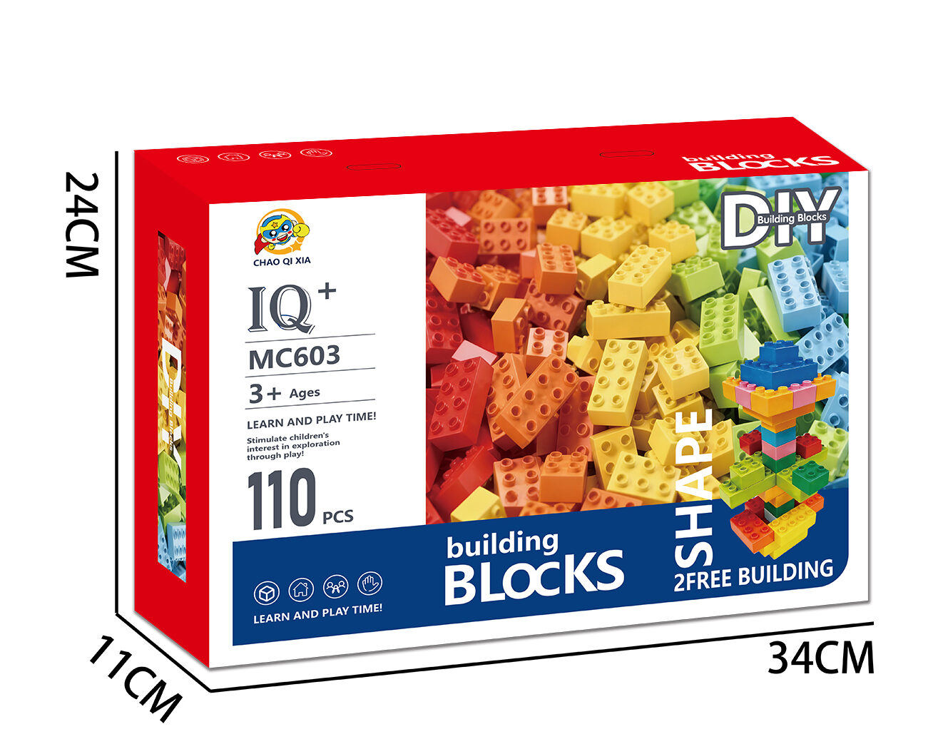 Wholesale DIY Basic Starter Large Building Block Kit for Toddlers