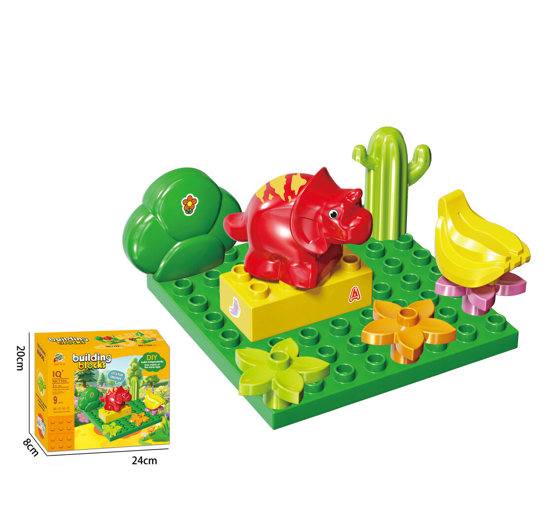 Bulk Jungle Dinosaur Park Large Building Block Playset