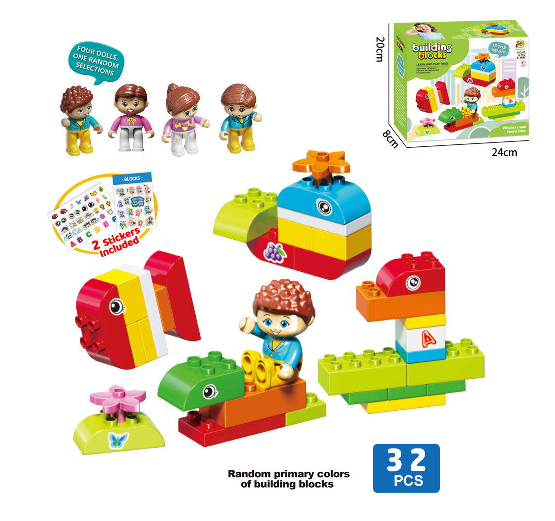 Big Building Blocks Whale Island Yacht Club Playset for Wholesale