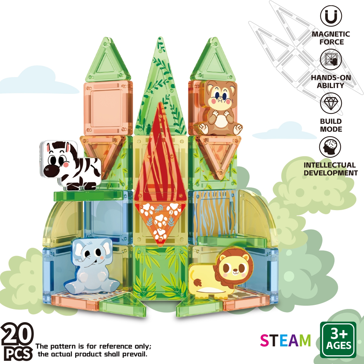Themed Magnetic Building Tiles