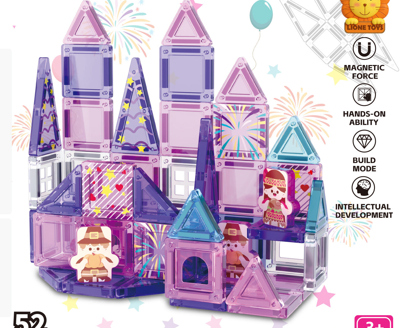 Order Quirky Monsters 52PCS ultimate creative magnetic blocks